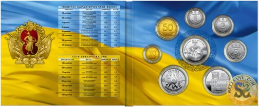 Set of Ukraine coins 2019