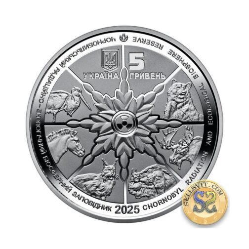 Coin Ukraine 2025 #05 Chornobyl. Revival. The European Elk BOOKLET - Image 2